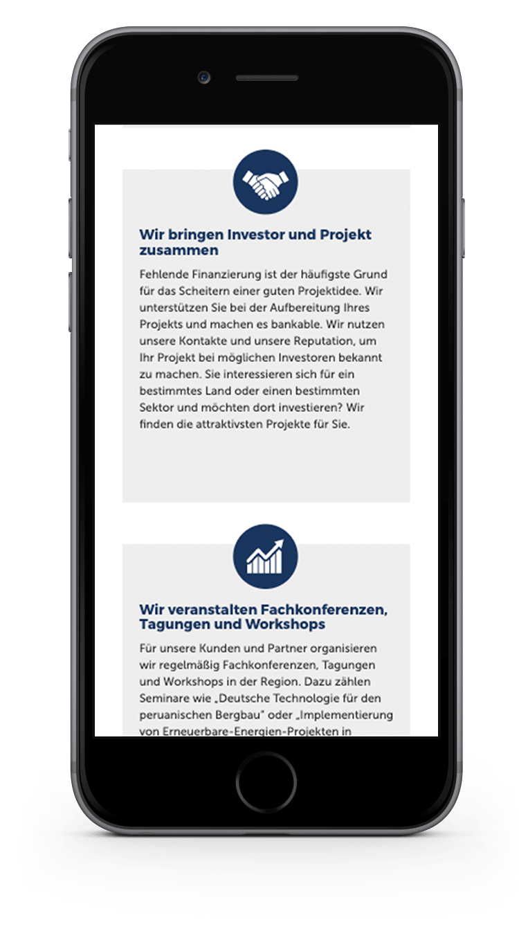 Kuki Design Web Gestaltung Umsetzung Corporate Design German Latin Business Responsive WordPress Icons Ansicht Smartphone