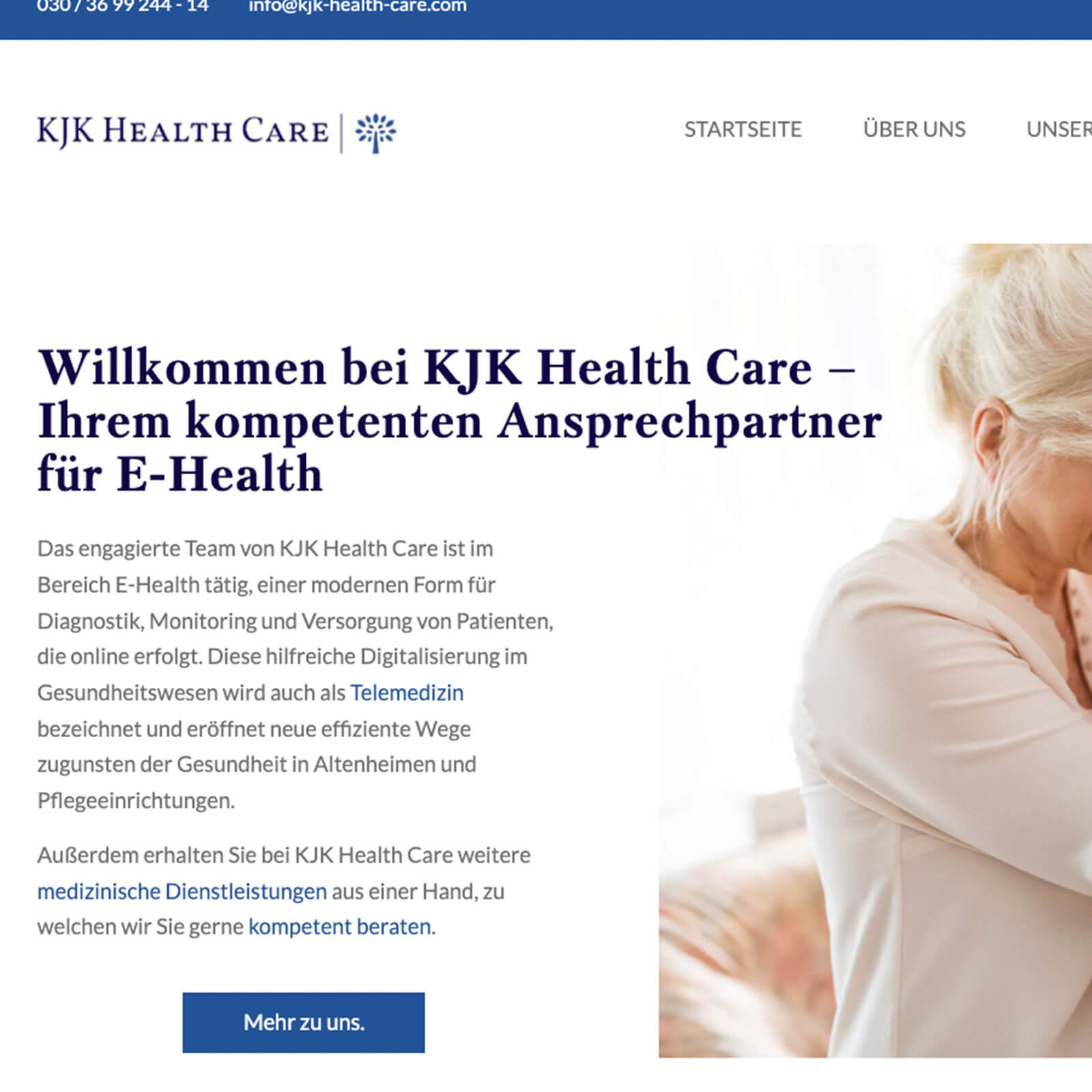 Kuki Design KJK Health Care Webdesign Webseitengestaltung